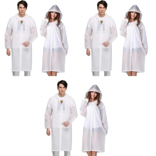 PALAY® Optifit 6PCS Rain Ponchos for Men Women Reusable EVA Raincoats with Hood for Camping Hiking Music Festival Outdoor Activities PALAY® Optifit 6PCS Rain Ponchos for Men Women Reusable EVA Raincoats with Hood for Camping Hiking Music Festival Outdoor Activities